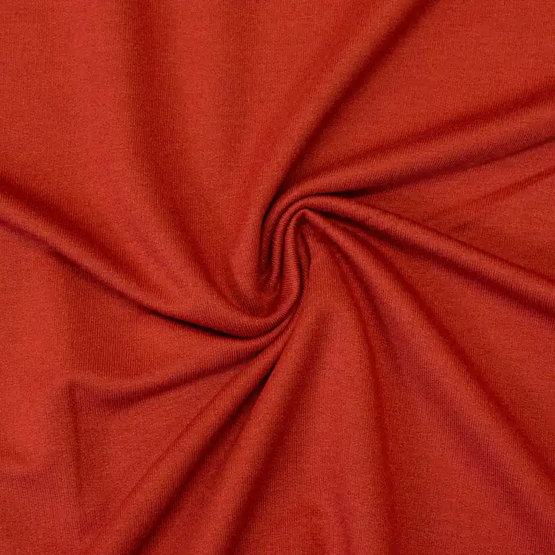 Gratis Versand Weicher French Terry, rotorange, uni