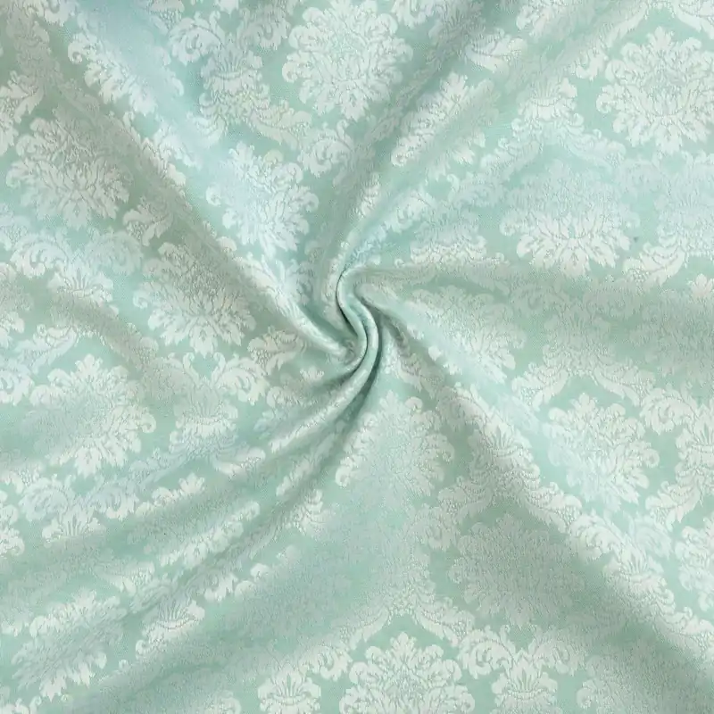 Jetzt Bestellen Dekostoff, Damast, mint, weiß, Arabesken, 2,80m Breite