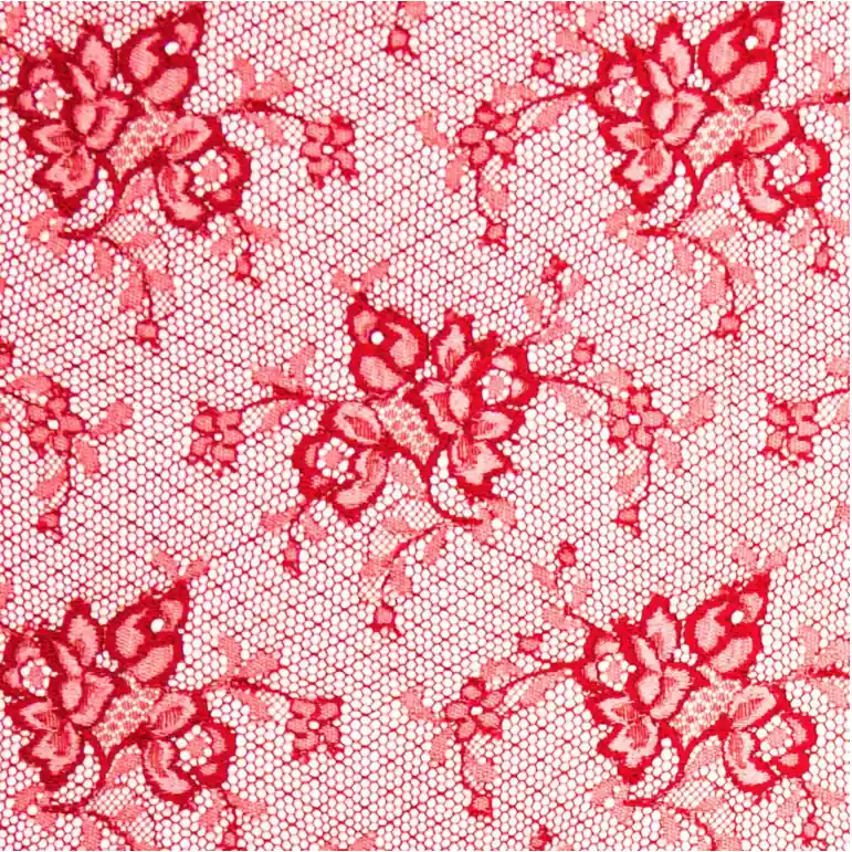 Spitzenstoff, rot, rosa, florale Motive Ausverkauf