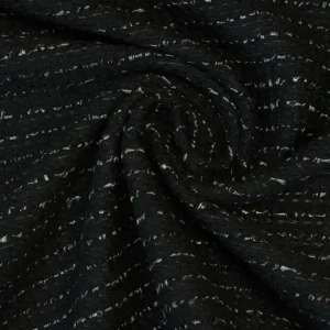 Finale Aktion Buntgewebe, schwarz, grau, Webstruktur