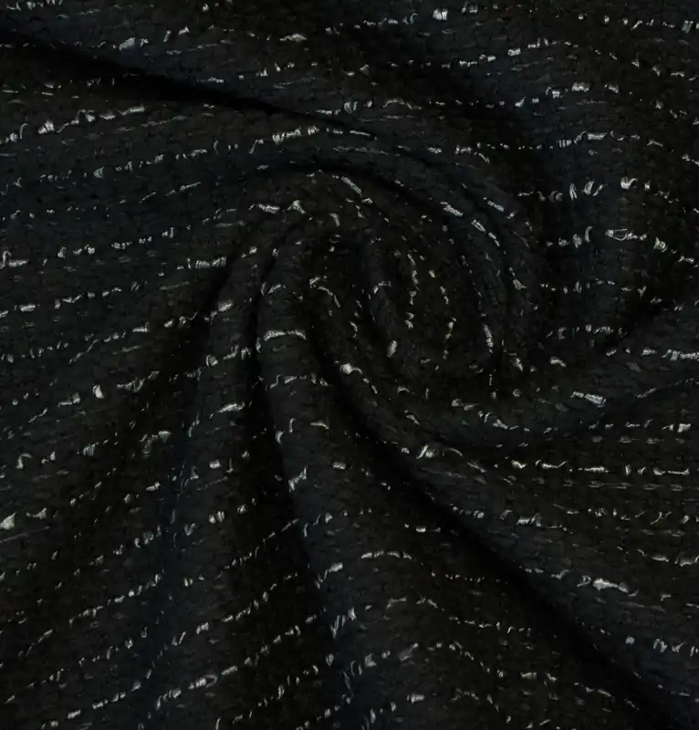 Finale Aktion Buntgewebe, schwarz, grau, Webstruktur