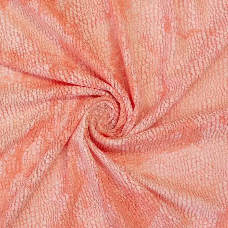 Spitzenstoff, apricot, abstrakt gemustert Billig