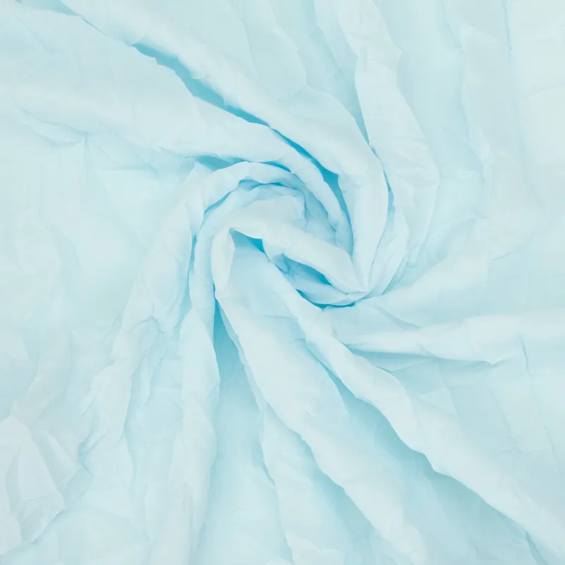Direkt Vom Hersteller Leichtes Effektgewebe, hellblau, gecrasht, uni