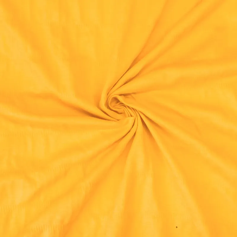 Baumwolljersey, gelb, uni, gesmokt Super-Preis