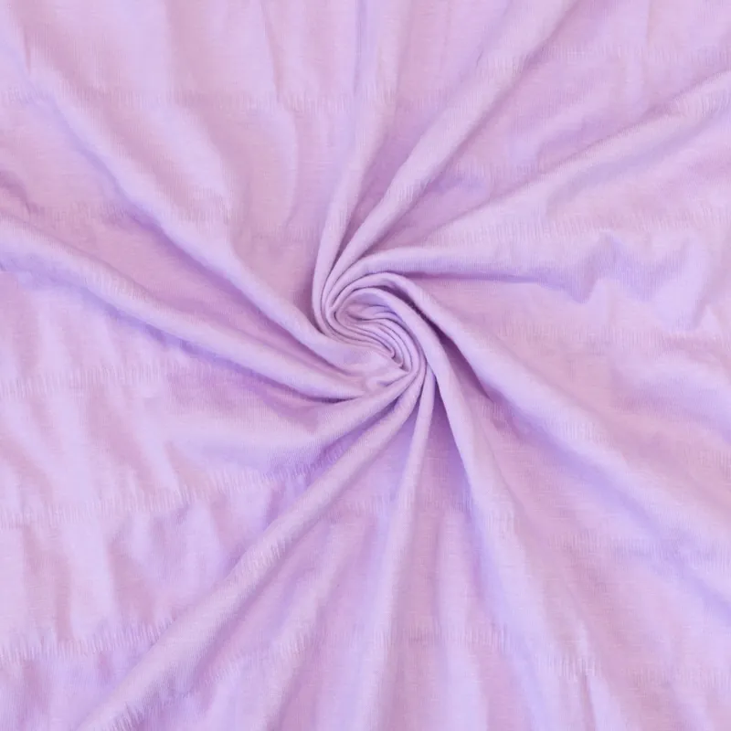 Ausverkauf Baumwolljersey, flieder, uni, gesmokt