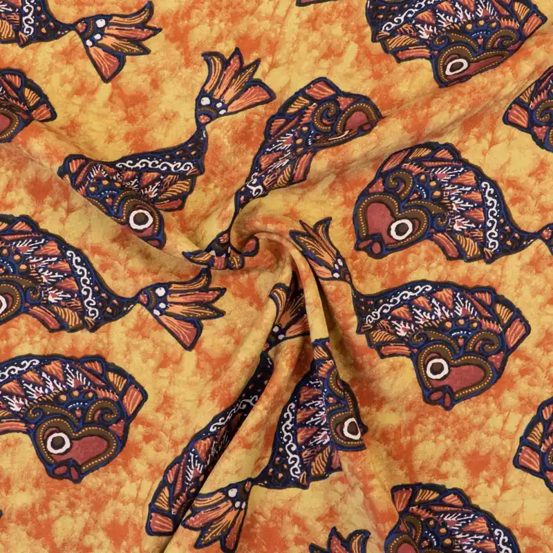 Im Trend Viskosestoff, Javanaise, brauntöne, blautöne, Tiermotive, maritime Motive