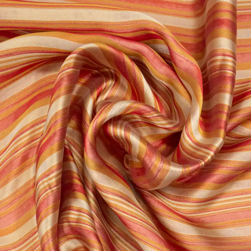 Jacquard, pfirsich, creme, koralle, Webstreifen Sale