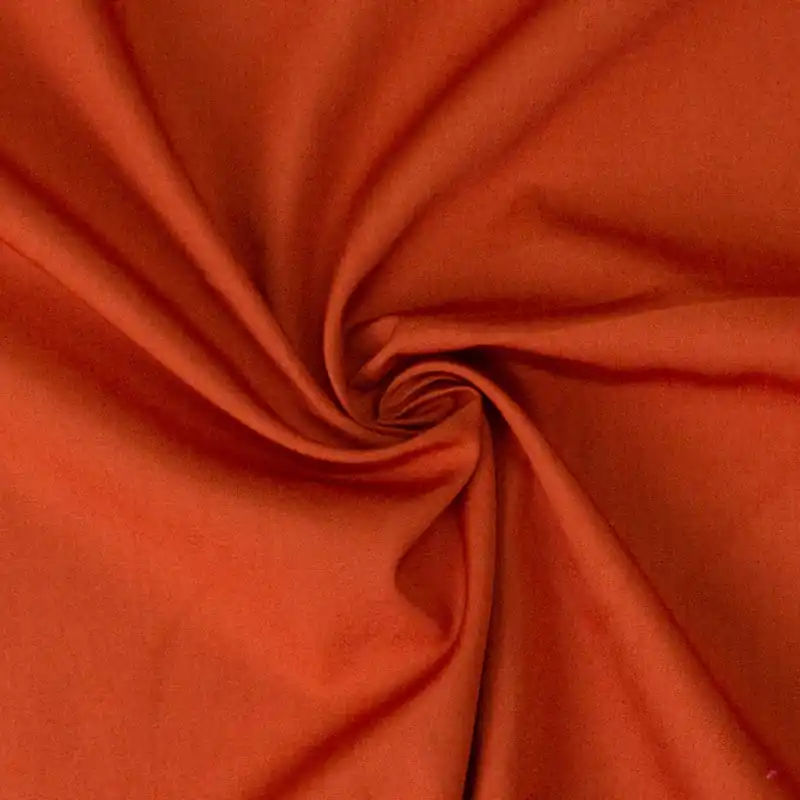 Garantierte Lieferung BIO Baumwollstoff, Popeline, rost, uni