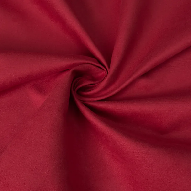 Velourlederimitat, rot, uni Schneller Versand