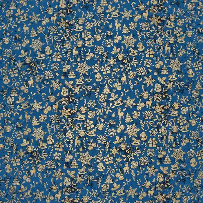 Baumwolle, Popeline, festlich, 28543-008, blau Nur Heute