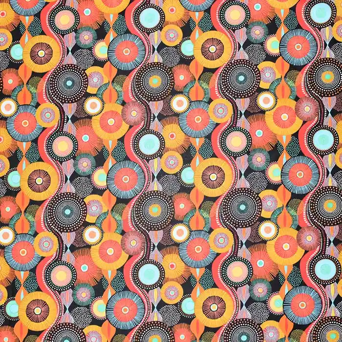 Baumwolle, Popeline, Kreise, 29604-2 Top-Preis