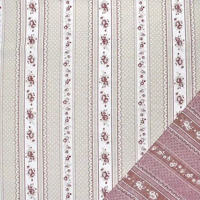 Ab Werk Dekojacquard, bediseitig, floral, 29529-16