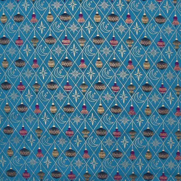 Sonderangebot Baumwolle, Popeline, festlich, 28552-024, petrol