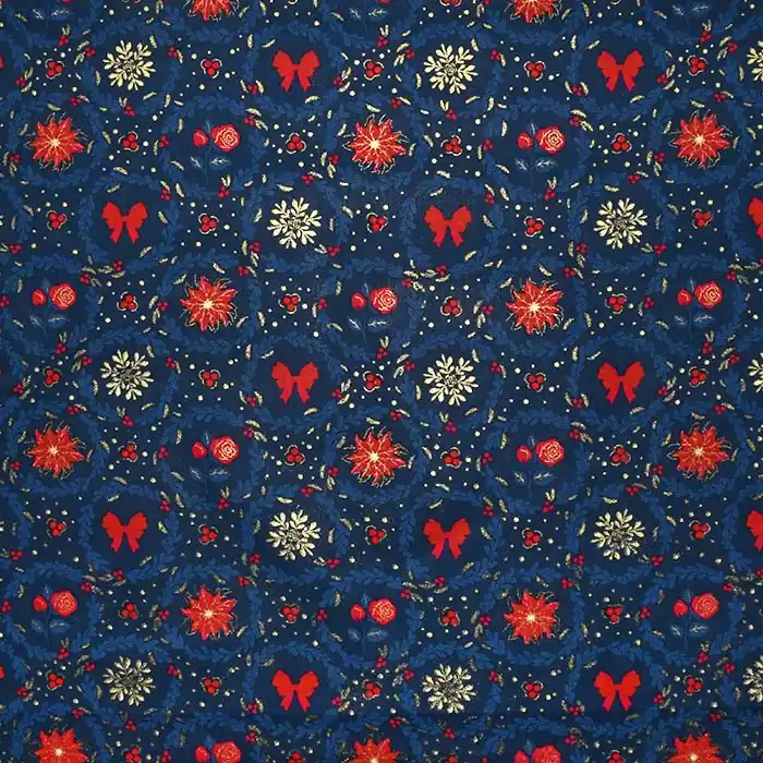 Baumwolle, Popeline, festlich, 28555-008, blau Markenprodukt