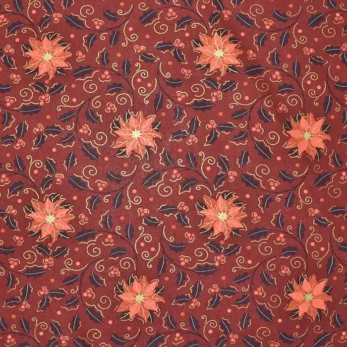 Direktkauf Baumwolle, Popeline, festlich, 28557-027, ziegelfarben