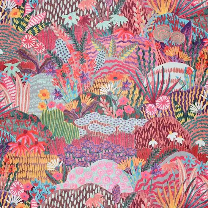 Deko, Druck, Samt, Natur, 29510-11 Markenware