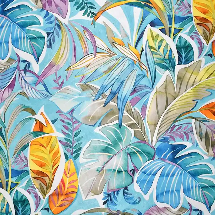 Deko, Druck, Samt, Natur, 29507-20, türkis Markenware