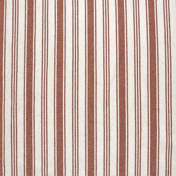 Dekobaumwolle, Streifen, 28743-4, ziegelfarben Preis Gesenkt