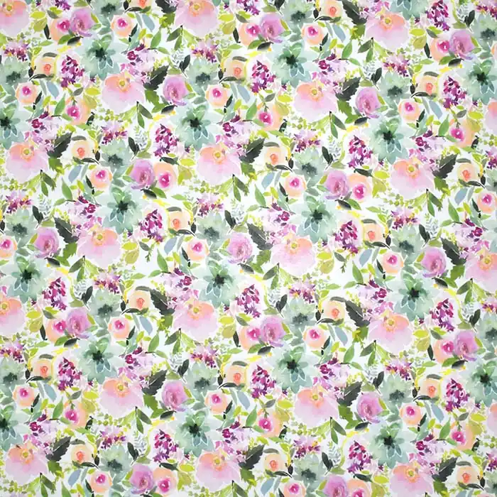 Echt Baumwolle, dünn, digital, floral, 29203-002