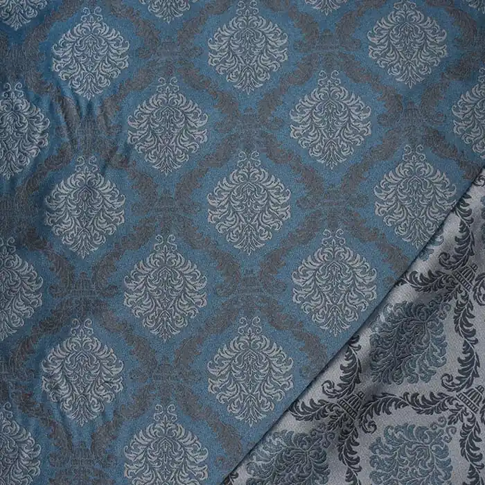 Dekojacquard, beidseitig, Stil, 29373-246, blau Großhandel