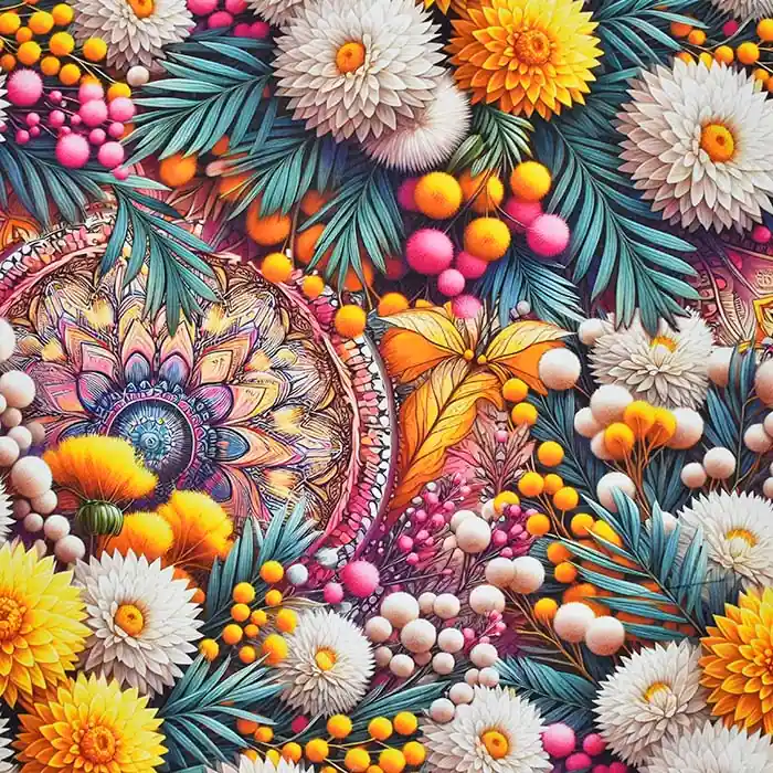 Deko, Druck, digital, floral, 29405-5418 Aktuell