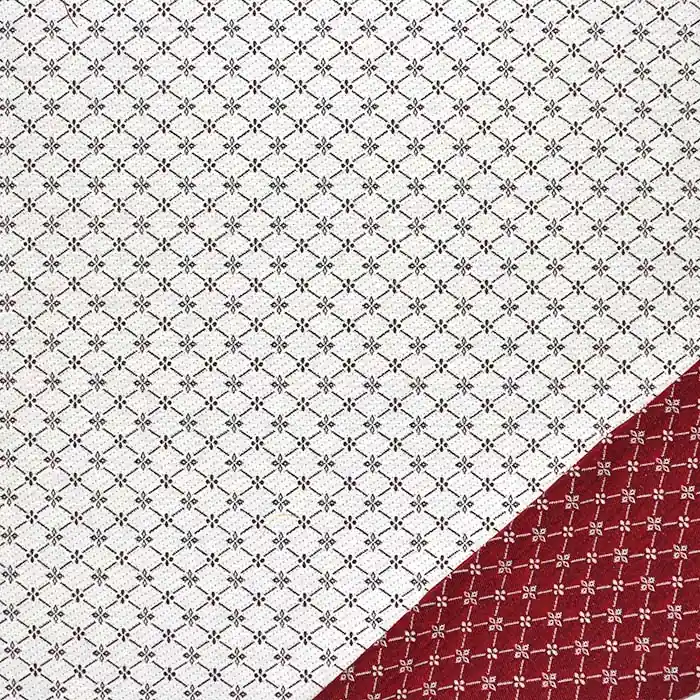 Nur Für Kurze Zeit Dekojacquard, beidseitig, geometrisch, 29366-21, rot