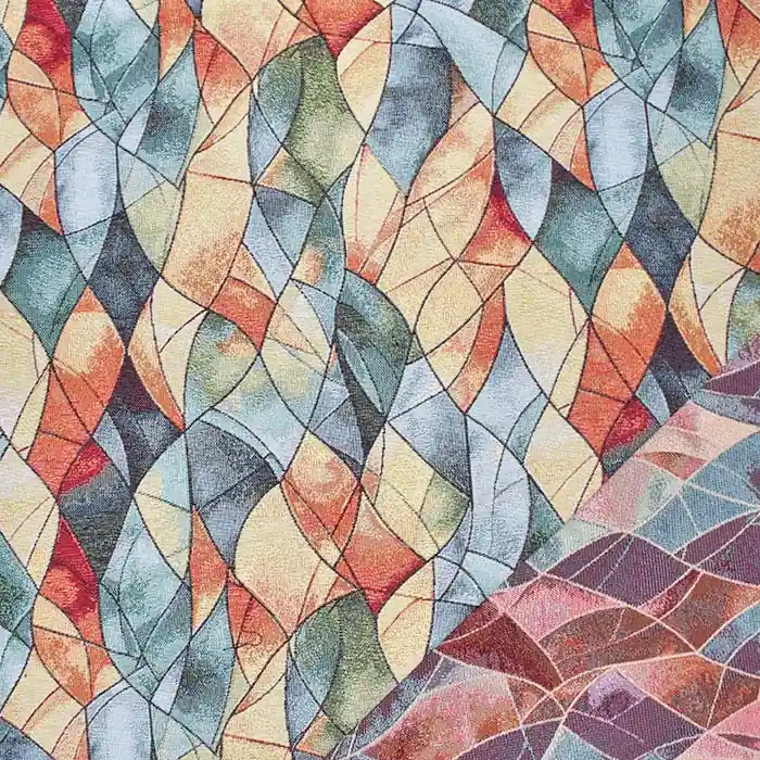 Preiswert Dekojacquard, beidseitig, abstrakt, 29372-10