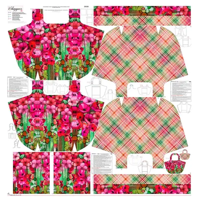 Deko, Druck, digital, floral, Tasche, 28985 Exklusiv