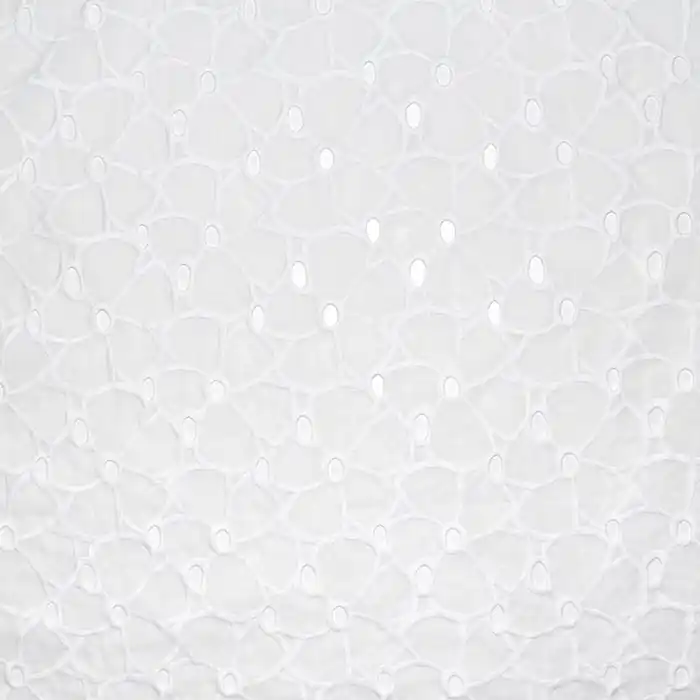 Baumwolle, Richelieu, floral, 19812-150, weiß Must-Have