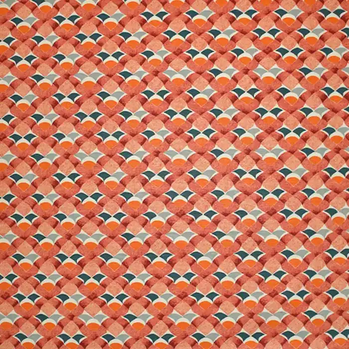 Deko, Druck, digital, geometrisch, 28390-11, orange Markenware