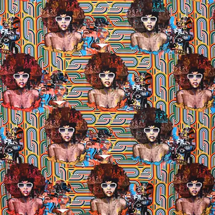 Deko, Druck, digital, retro, 28386-08, mehrfarbig Preis Gesenkt