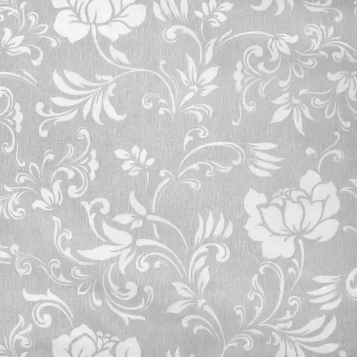 Baumwolle, Druck, imprägniert, floral, 27763-102, grau Kostenfreie Lieferung