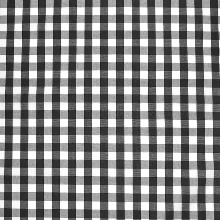 Baumwolle, Popeline, Karo, 29460-18, schwarz Beliebt