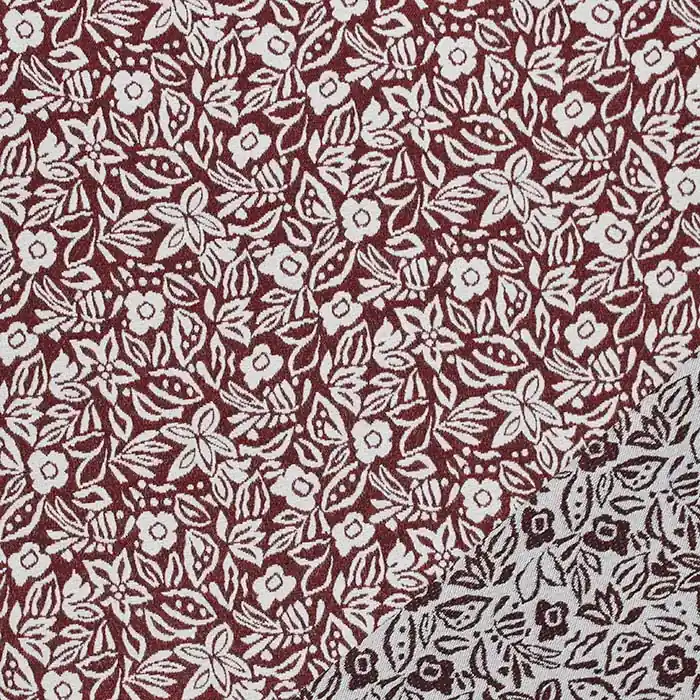 Knallerangebot Dekojacquard, beidseitig, floral, 29238-2, rot