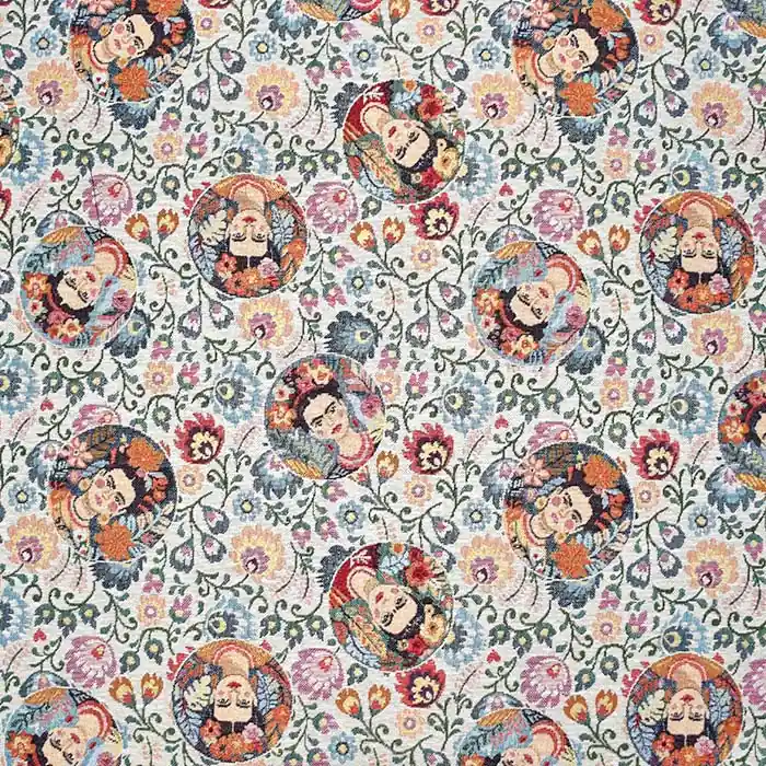Schneller Versand Dekojacquard, floral, 29402-226