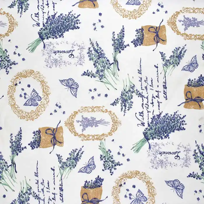 Deko, Druck, imprägniert, pflanzlich, 29338 Echt