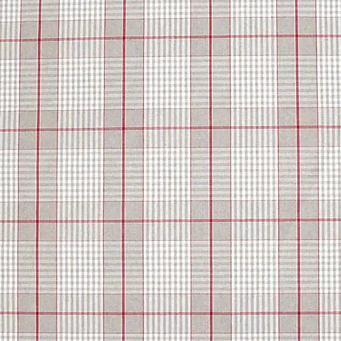 Preis Gesenkt Deko, Druck, imprägniert, Karo, 29334-3, beige-rot