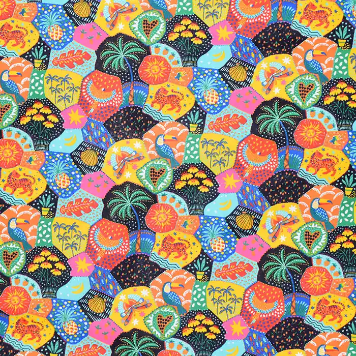 Online Kaufen Baumwolle, Popeline, tropisch, 29231