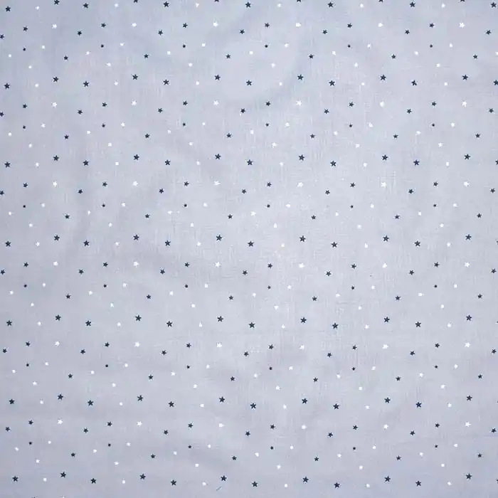 Baumwolle, Popeline, Sterne, 28616-03, blau Geprüft