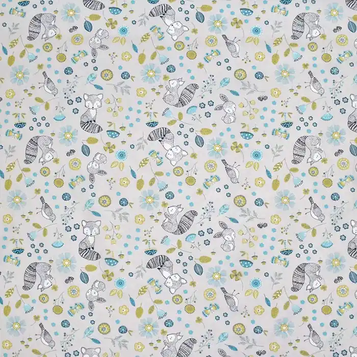 Baumwolle, Popeline, Tiere, 28598-03, grau Bestpreis