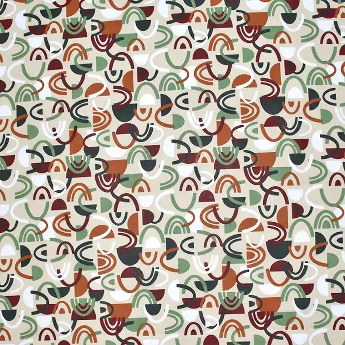 Neue Ware Baumwolle, Popeline, geometrisch, 28621-02, grün