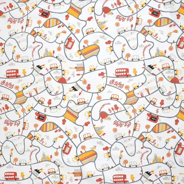 Baumwolle, Popeline, für Kinder, 28620-01, orange Bestpreis