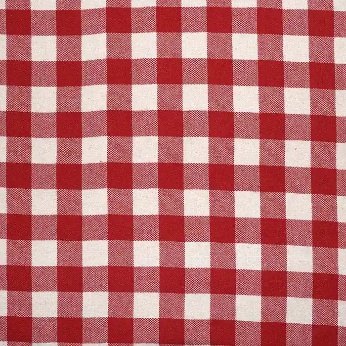 Dekobaumwolle, Karo, 28741-5, rot Geprüft