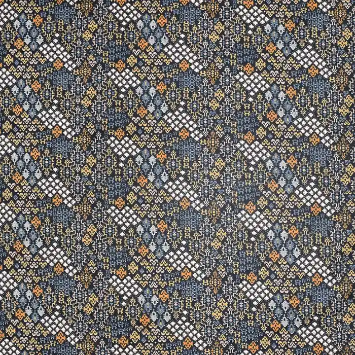 Markenware Baumwolle, Popeline, Ornament, 28610-01, schwarz