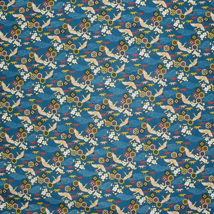 Versand Am Gleichen Tag Baumwolle, Popeline, oriental, 28656-02, petrol