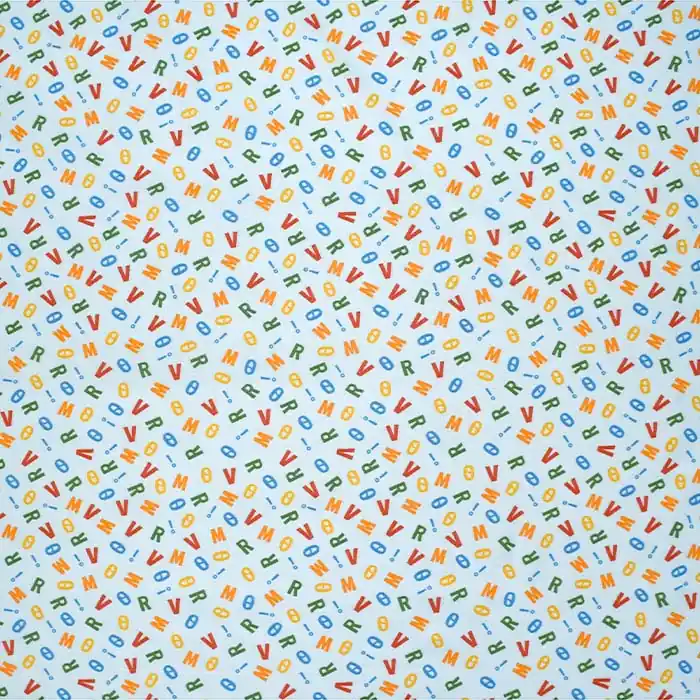 Baumwolle, Popeline, Druck, 28564-002, hellblau Neue Kollektion