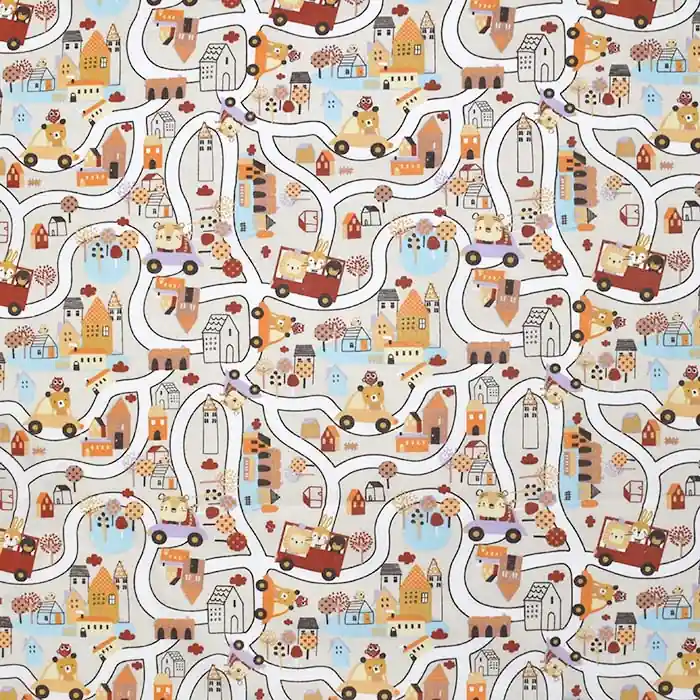 Kostenloser Rückversand Baumwolle, Popeline, für Kinder, 28624-05, braun