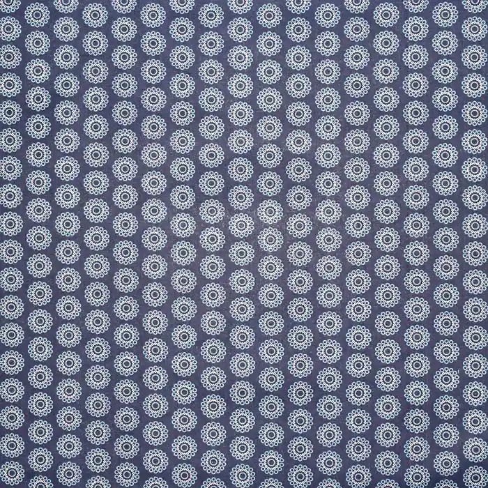 Begrenztes Angebot Baumwolle, Popeline, Ornament, 28594-02, blau