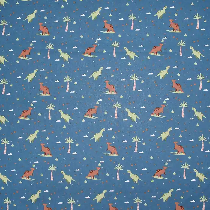 Premium Baumwolle, Popeline, für Kinder, 28562-007, blau