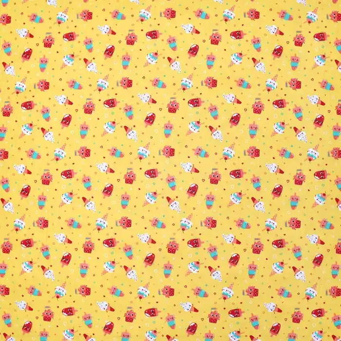 Kostenfreie Lieferung Baumwolle, Popeline, für Kinder, 28599-02, gelb